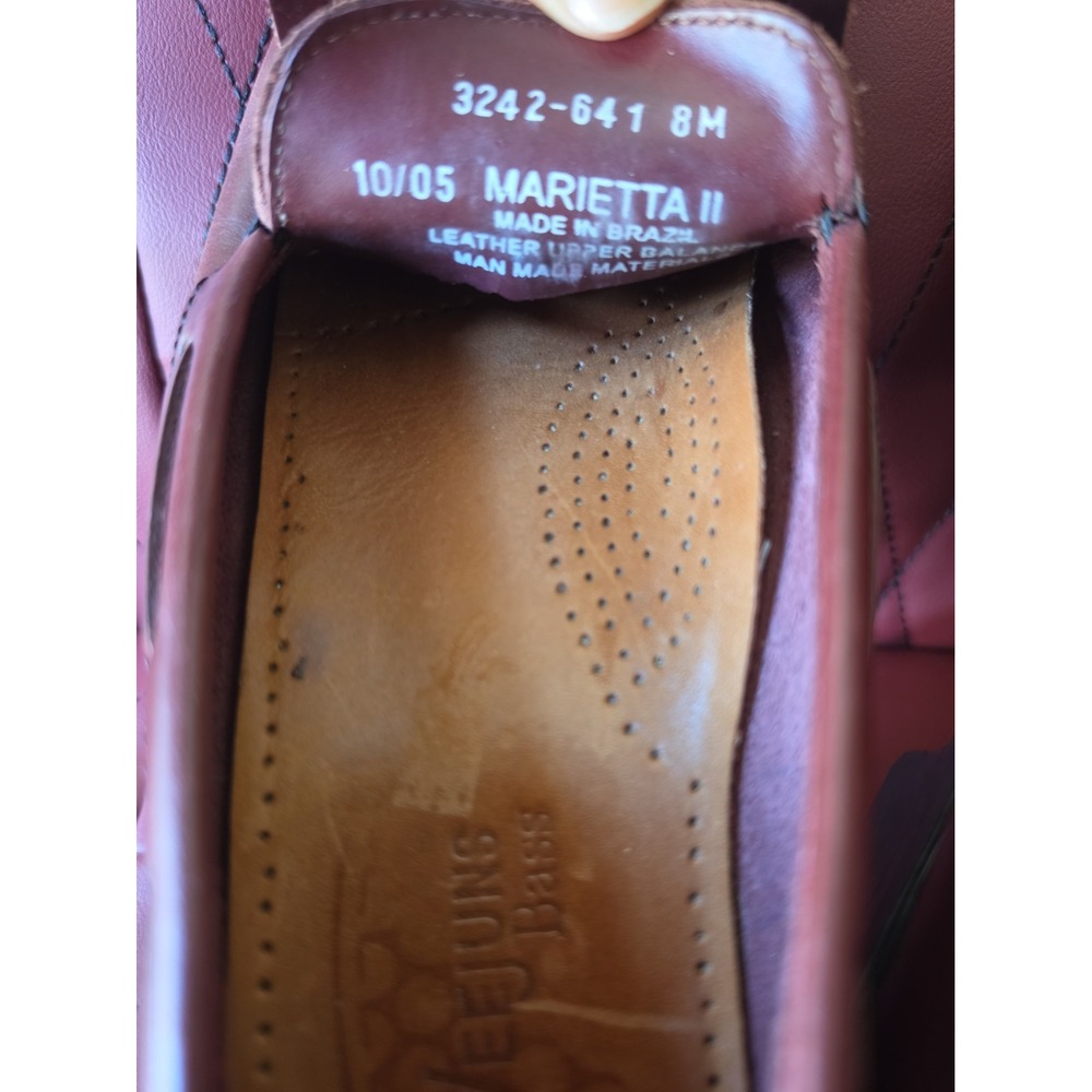 Bass Weejuns Marietta II Burgundy Leather Tassel Loafers 8 women's - Picture 5 of 7